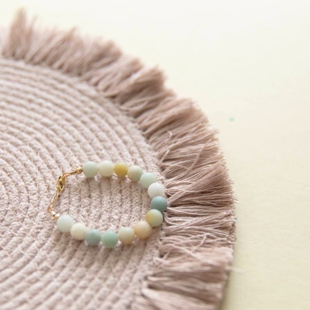 Amazonite baby bracelet