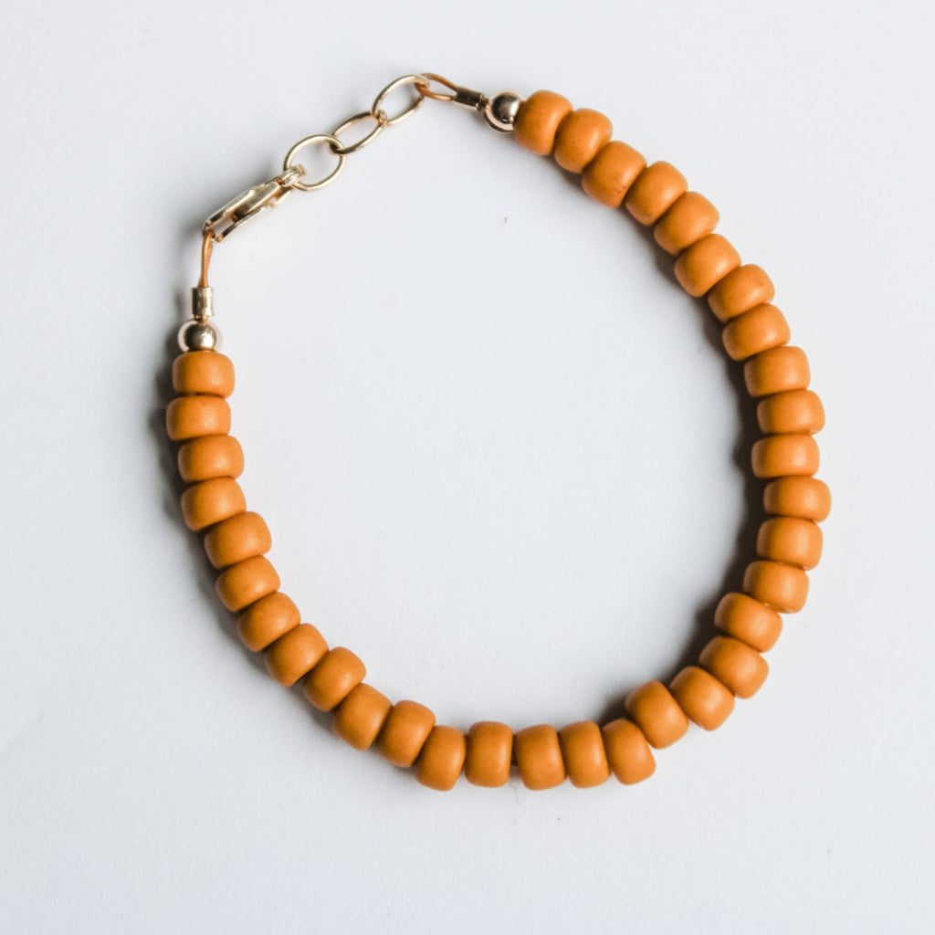 Mustard yellow baby bracelet